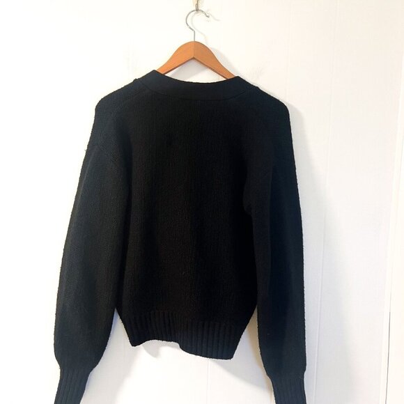 MODCLOTH Sulty Sophisticated Surplice Sweater Faux Wrap Knit Pullover V-Neck S - Picture 4 of 8